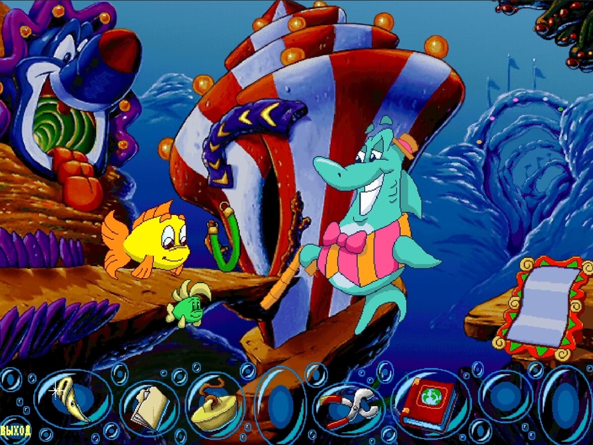 Freddi Fish 3 The Case of the Stolen Conch Shell - геймплей игры Windows